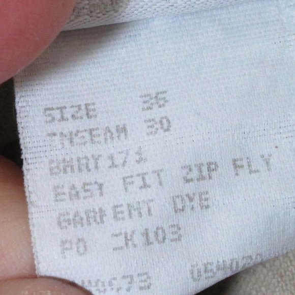 Calvin Klein Vintage 36 x 30 Tan Denim Jeans 100% Cotton Pre-worn Good C… - Picture 5 of 7